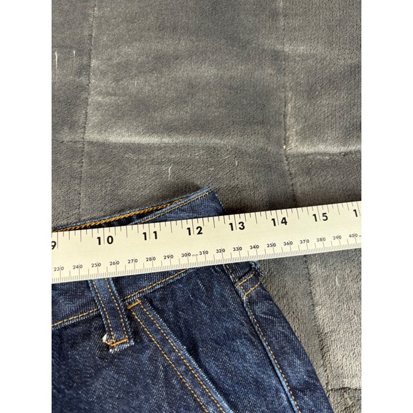 Abercrombie & Fitch Curve Love High Rise Wide Leg Jeans Dark Wash 25 Short - Picture 4 of 9